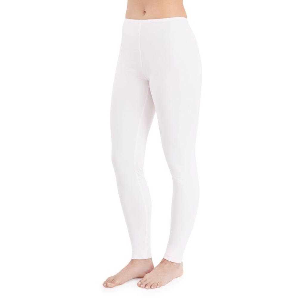 Cuddl Duds Climatesmart Leggings, White M